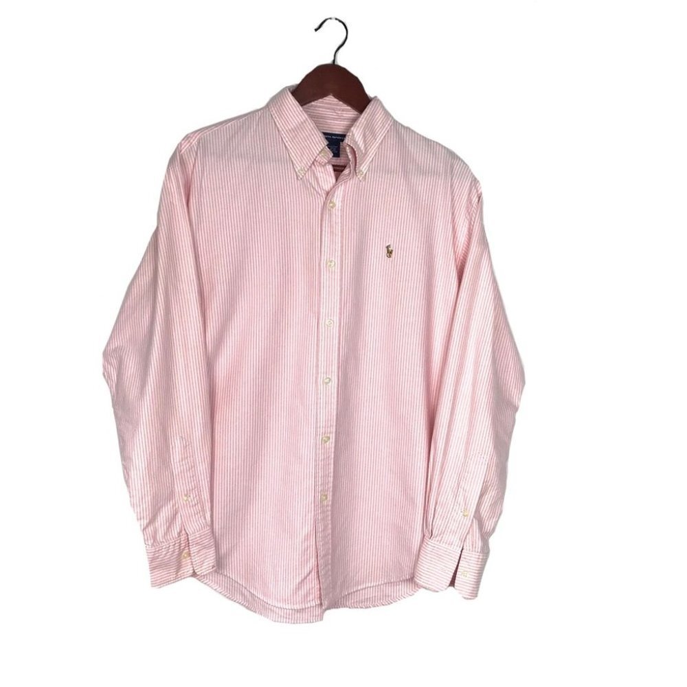 Pinstripe Polo Ralph Lauren Sport Button Down - Picture 2 of 4
